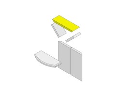 Déflecteur de gaz de chauffage au-dessus de la vermiculite pour Poêle à bois Hark - Réf ETSTO0601012D