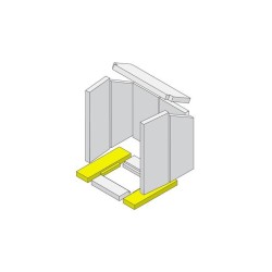 Pierre de sol gauche/droite Vermiculite pour Poêle à bois Hark - Réf ETSTO0601011D