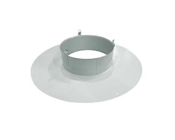 Plaque De Propreté Ronde øext 360 mm Blanche Pour Raccordement Entre Poêle Et Flexible - Tubest distribué par Ersho