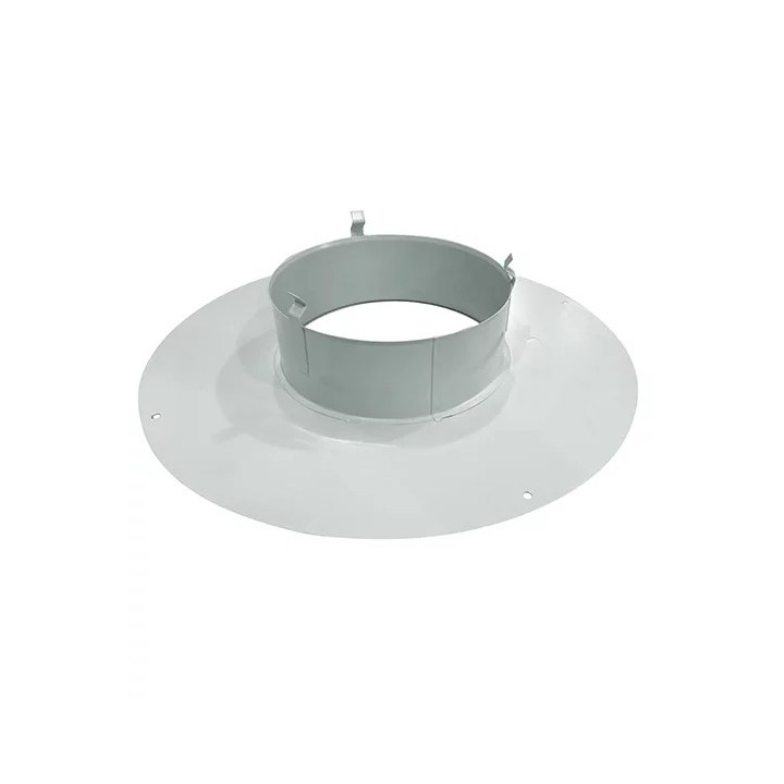 Plaque De Propreté Ronde øext 360 mm Blanche Pour Raccordement Entre Poêle Et Flexible - Tubest distribué par Ersho
