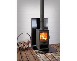 Protection murale en émail vitrifié Noir Charnwood