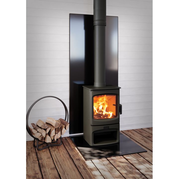 Protection murale en émail vitrifié Noir Charnwood