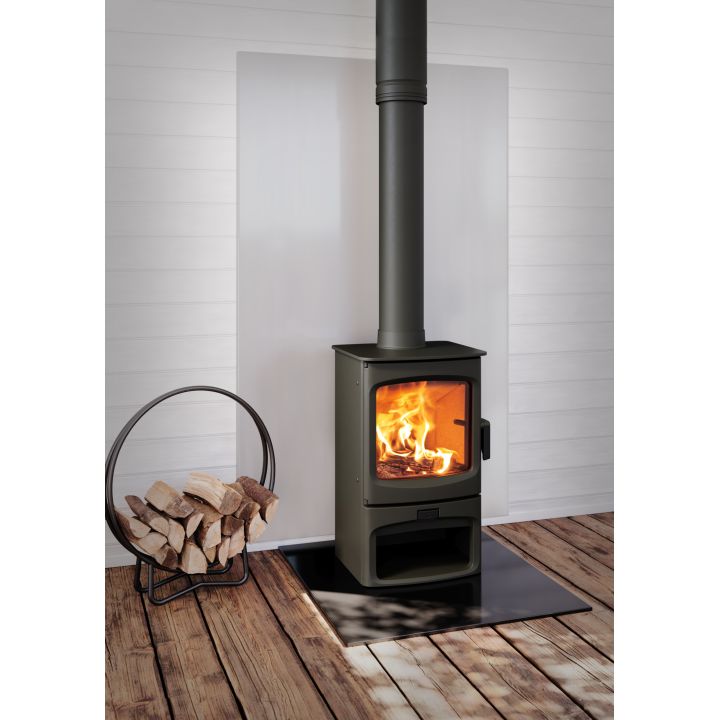 Protection murale en émail vitrifié Gris perle Charnwood