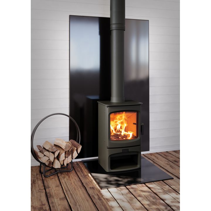 Protection murale en émail vitrifié Noir Charnwood