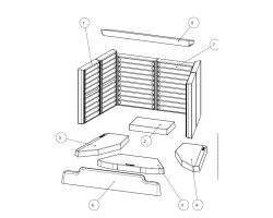 Keramott pare-bûche pour poêle à bois Austroflamm - Réf 784823