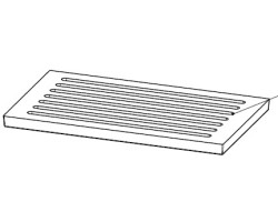 Grille 14x24cm pour poêle à bois Austroflamm - Réf 791320