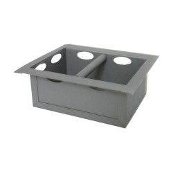 Cendrier à 4 surfaces d'appui - 182 x 222 x 80 mm pour Poêle à bois Hark - Réf ETSTO0500004LL