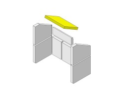 Déflecteur de gaz de chauffage en vermiculite pour Poêle à bois Hark - Réf ETSTO0600009H