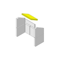 Déflecteur de gaz de chauffage en vermiculite pour Poêle à bois Hark - Réf ETSTO0600009H