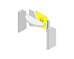 Mur arrière en briques réfractaires pour Poêle à bois Hark - Réf ETSTO0600021H