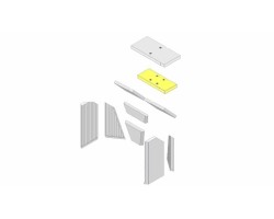 Déflecteur de gaz de chauffage en vermiculite centrale pour Poêle à bois Hark - Réf ETSTO0600021K