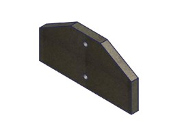 Déflecteur de gaz de chauffage au-dessus de la vermiculite pour Poêle à bois Hark - Réf ETSTO0600021N