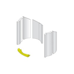 Insert frontal en argile réfractaire pour Poêle à bois Hark - Réf ETSTO0600022L