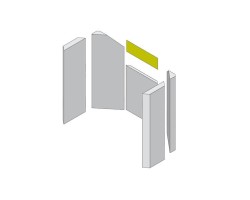 Mur arrière en briques au-dessus de l'argile réfractaire pour Poêle à bois Hark - Réf ETSTO0600026F