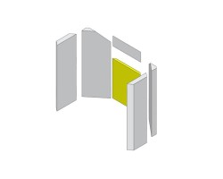 Mur arrière en briques sous argile réfractaire pour Poêle à bois Hark - Réf ETSTO0600026H