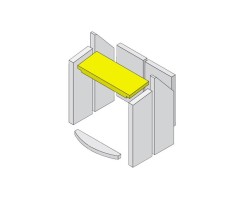 Déflecteur de gaz de chauffage en vermiculite pour Poêle à bois Hark - Réf ETSTO0600036K