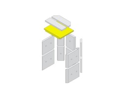 Déflecteur de gaz de chauffage sous vermiculite pour Poêle à bois Hark - Réf ETSTO0600042F