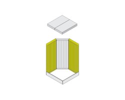 Pierre latérale en argile réfractaire pour Poêle à bois Hark - Réf ETSTO0600056A