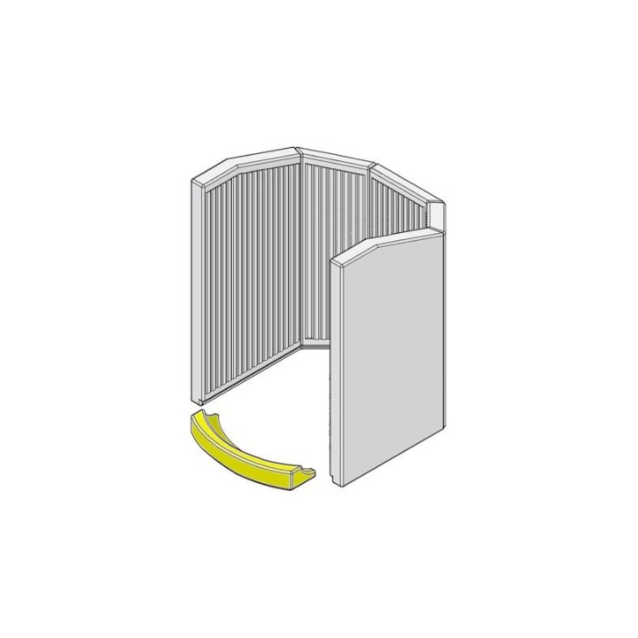 Insert de foyer en argile réfractaire pour Poêle à bois Hark - Réf ETSTO0600064F