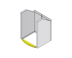 Plancher avant du foyer en argile réfractaire pour Poêle à bois Hark - Réf ETSTO0600065F