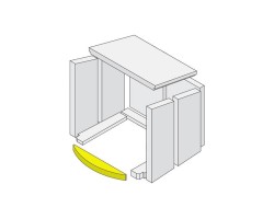 Sol en pierre vermiculite pour Poêle à bois Hark - Réf ETSTO0601005D