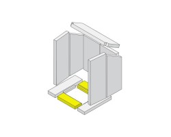 Pierre de sol avant/arrière vermiculite pour Poêle à bois Hark - Réf ETSTO0601008F