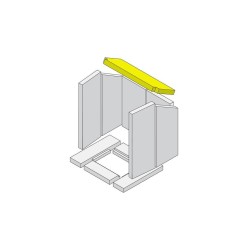 Déflecteur de gaz de chauffage en vermiculite pour Poêle à bois Hark - Réf ETSTO0601008U