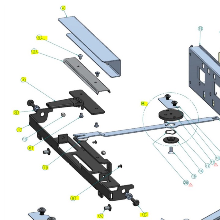 Régulation d'air avant ci2 pour Poêle à bois Contura - Réf 391938