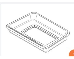Sole foyère fonte ci2 pour Poêle à bois Contura I2, 210 - Réf 391930