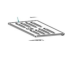 C300/CI7/CI8 GRILLE DE DECENDRAGE FONTE pour Poêle à bois Contura - Réf 391637