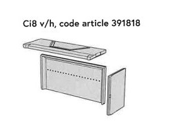Ci8 angle g/d kit vermiculite complet pour Insert Contura - Réf 391818