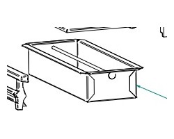 C300/ci7 cendrier pour Poêle à bois Contura - Réf 391642