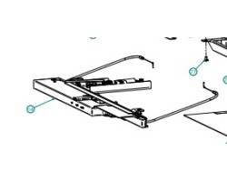 C310/c320 systeme blocage et retour de porte+reglage d'air pour Poêle à bois Contura - Réf 391645