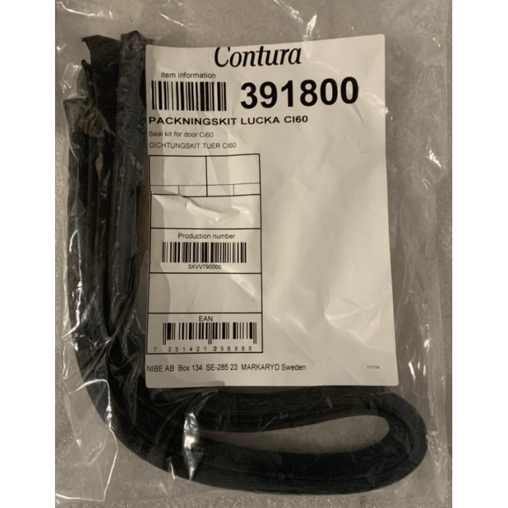 10 mm joint tissu fibre acier CI60 pour Poêle à bois Contura - Réf 391800