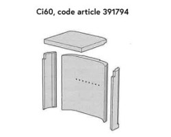 Ci60 kit vermicultes complet pour Insert Contura I60, I61 - Réf 391794