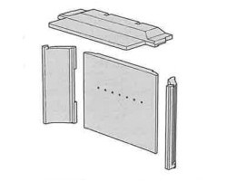 KIT VERMICULITE CI50 NOUVEAU MODELE DEPUIS SEPTEMBRE 2021 pour Insert Contura - Réf 391836