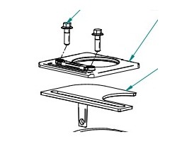 C600STYLE/C500STYLE PELLE SYSTEME DE REGLAGE D'AIR pour Insert Contura - Réf 391704
