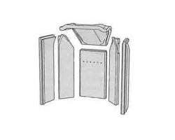 C700 vermiculite kit complet c790/c710/c720 pour Poêle à bois Contura - Réf 391402