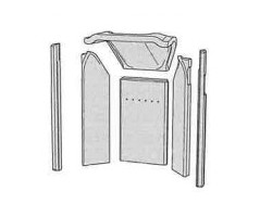 C700 vermiculite kit complet c750/c780 pour Poêle à bois Contura - Réf 391329