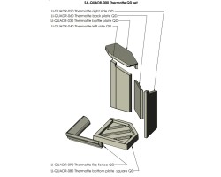THERMOTTES KIT COMPLET pour Poêle à bois Nordpeis - Réf SA-QUADR-000