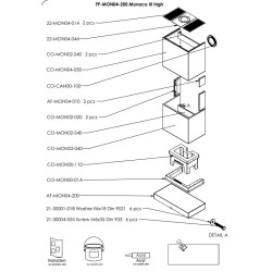 HABILLAGE SHAPESTONE NATUREL pour Poêle à bois Nordpeis - Réf FP-MON04-200