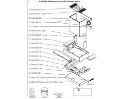 HABILLAGE BAS SHAPESTONE BANC COLORADO pour Poêle à bois Nordpeis - Réf FP-MON04-300