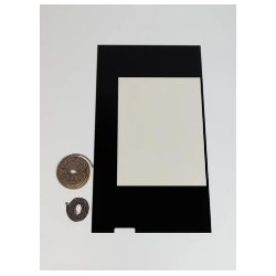 EXCLUSIVE KIT VITRE DE PORTE COTE GAUCHE pour Poêle à bois Nordpeis - Réf SA-QUADR-680