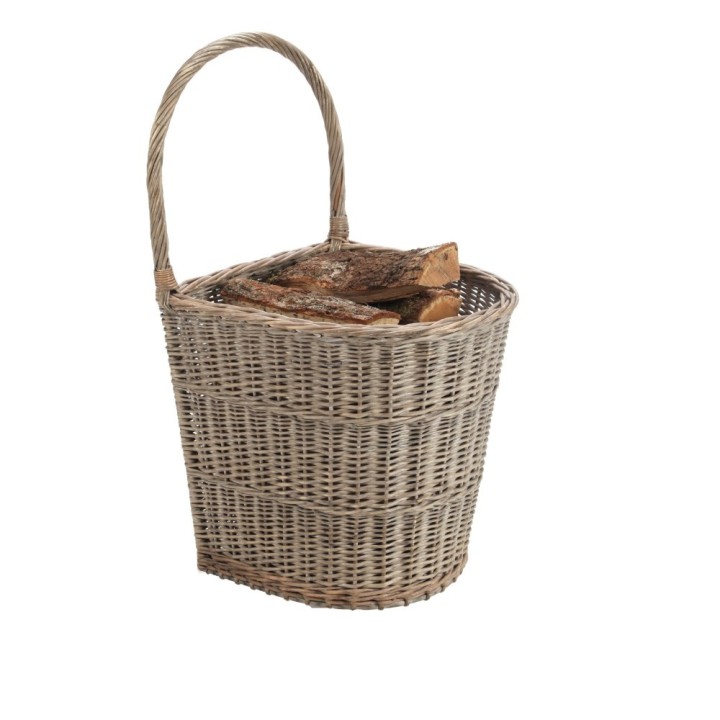 PANIER OSIER GRISE SANS ROUE Dixneuf - Réf 005.1182NU