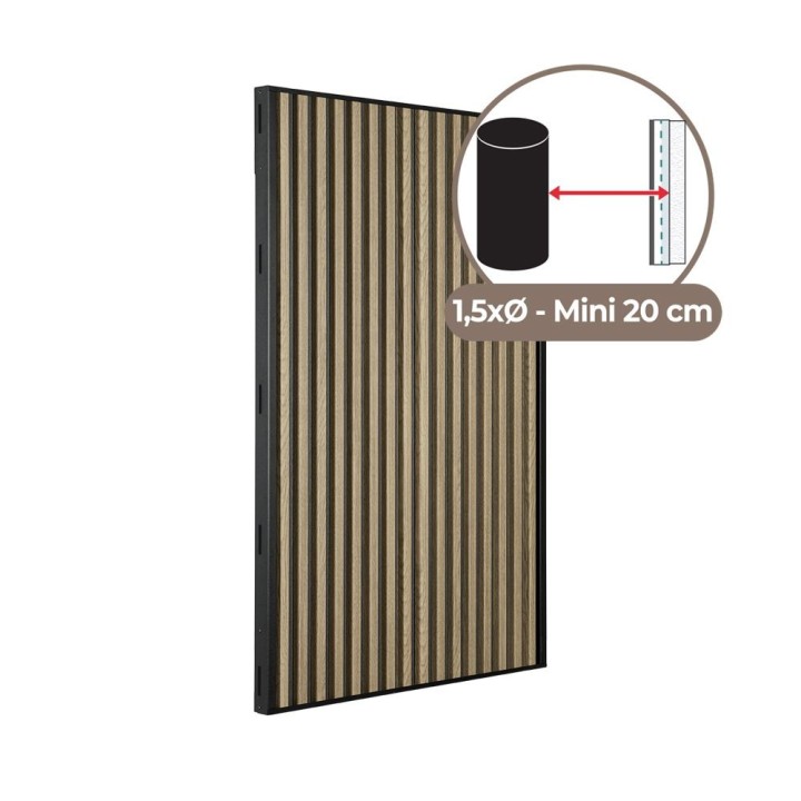 PROTECTION MURALE CEDAR 74X115 CM NOIR pour Dixneuf - Réf 027.10853N3