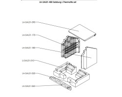 THERMOTTE KIT COMPLET pour Poêle à bois Nordpeis - Réf LA-SAL01-450