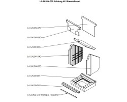 THERMOTTE KIT COMPLET pour Poêle à bois Nordpeis - Réf LA-SAL0N-000
