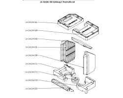 THERMOTTE KIT COMPLET pour Poêle à bois Nordpeis - Réf LA-SAL04-100