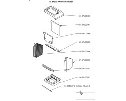 THERMOTTE SOLE FOYERE pour Poêle à bois Nordpeis - Réf LA-SAL00-001