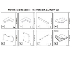 THERMOTTE KIT COMPLET POUR SANS VITRES LATERALES pour Poêle à bois Nordpeis - Réf SA-ME000-020